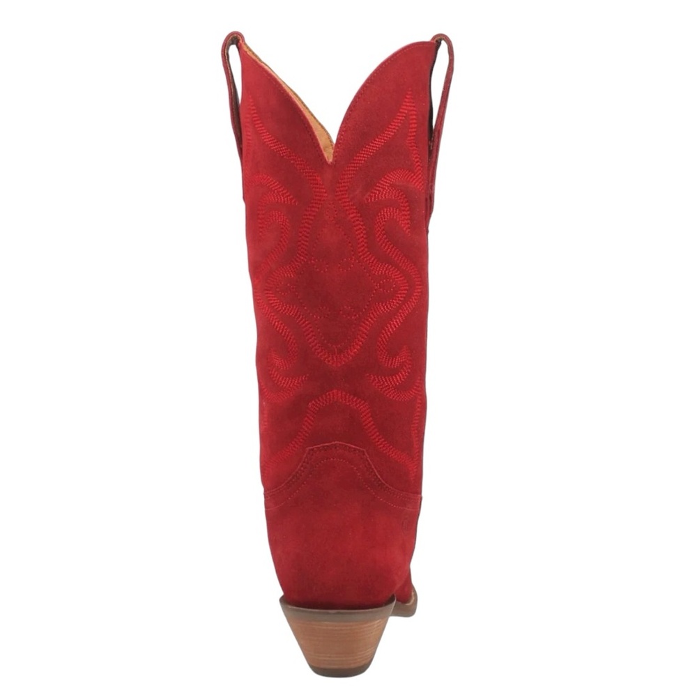 🚫SOLD🚫Dingo Red Suede Out West Western Cowboy Boots Size 7M Snip Toe Leather NWT - Picture 3 of 13